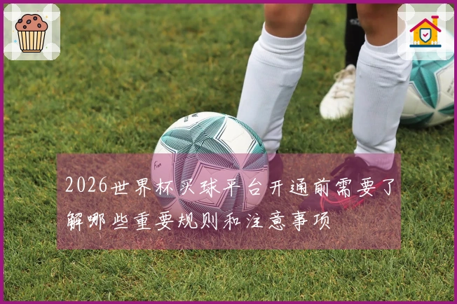 2026世界杯买球平台开通前需要了解哪些重要规则和注意事项