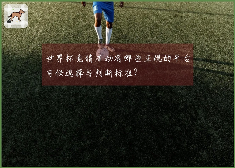 世界杯竞猜活动有哪些正规的平台可供选择与判断标准？